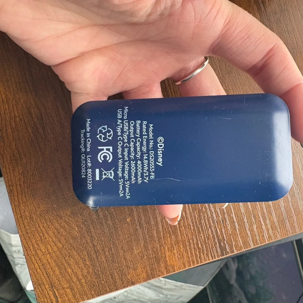 Disney Blue and Purple Stitch Charger